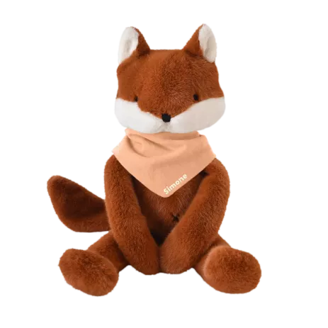doudou renard bébé personnalisable cadeau naissance made in france