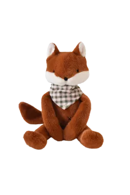 Peluche de apego de zorro personalizable para bebé, regalo de nacimiento hecho en Francia