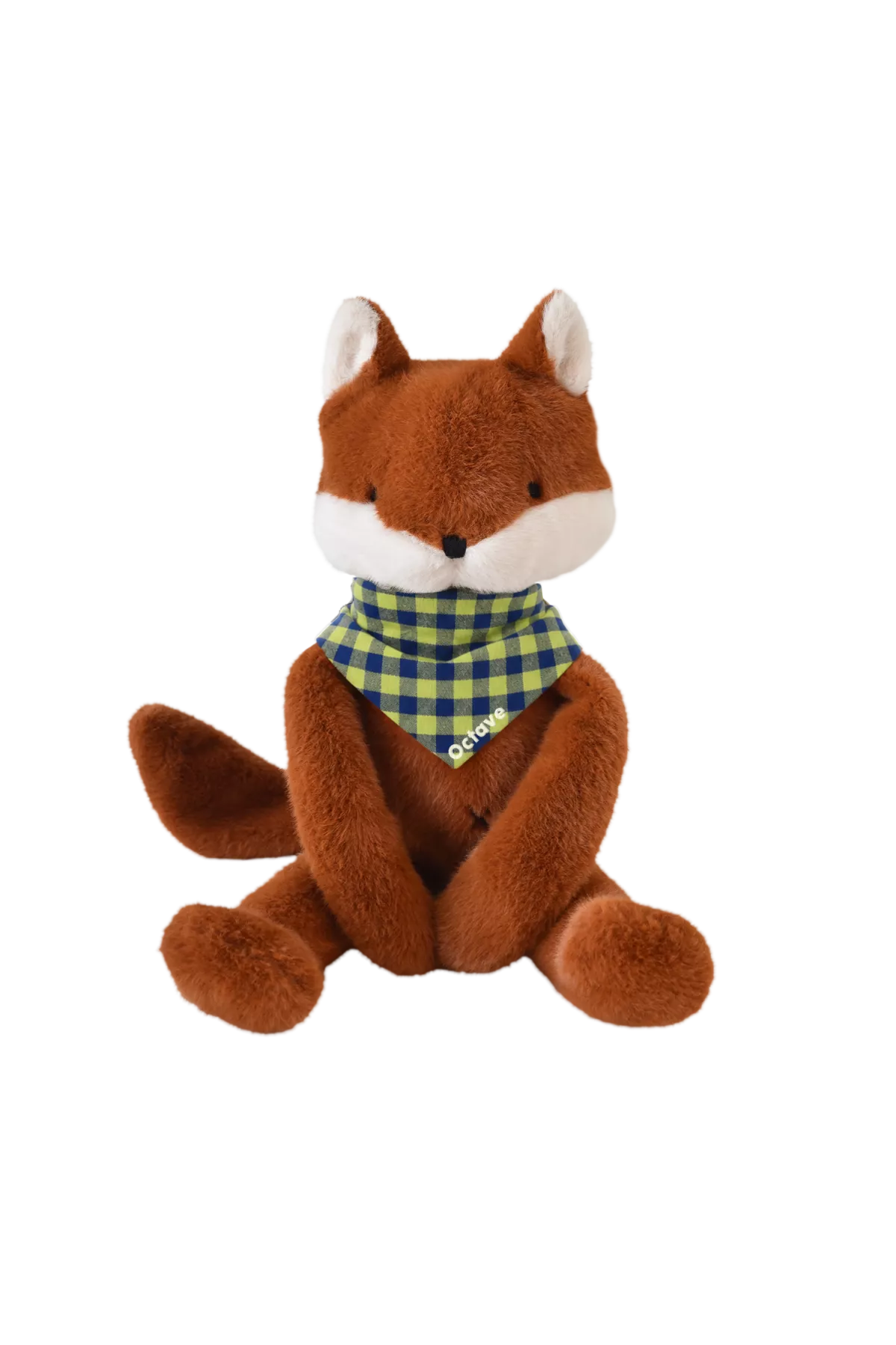 Personalizable baby fox lovey, made-in-France newborn gift