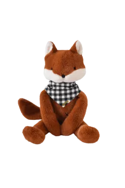 Peluche de apego de zorro personalizable para bebé, regalo de nacimiento hecho en Francia