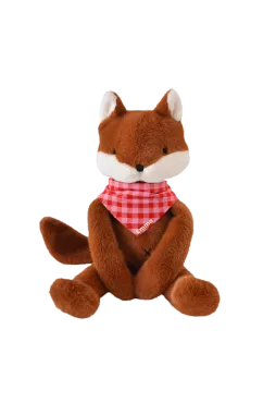Peluche de apego de zorro personalizable para bebé, regalo de nacimiento hecho en Francia