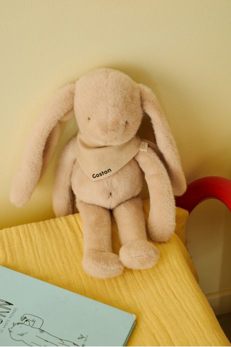 Peluche de apego de conejito para bebé, personalizable, regalo de nacimiento, hecha en Francia