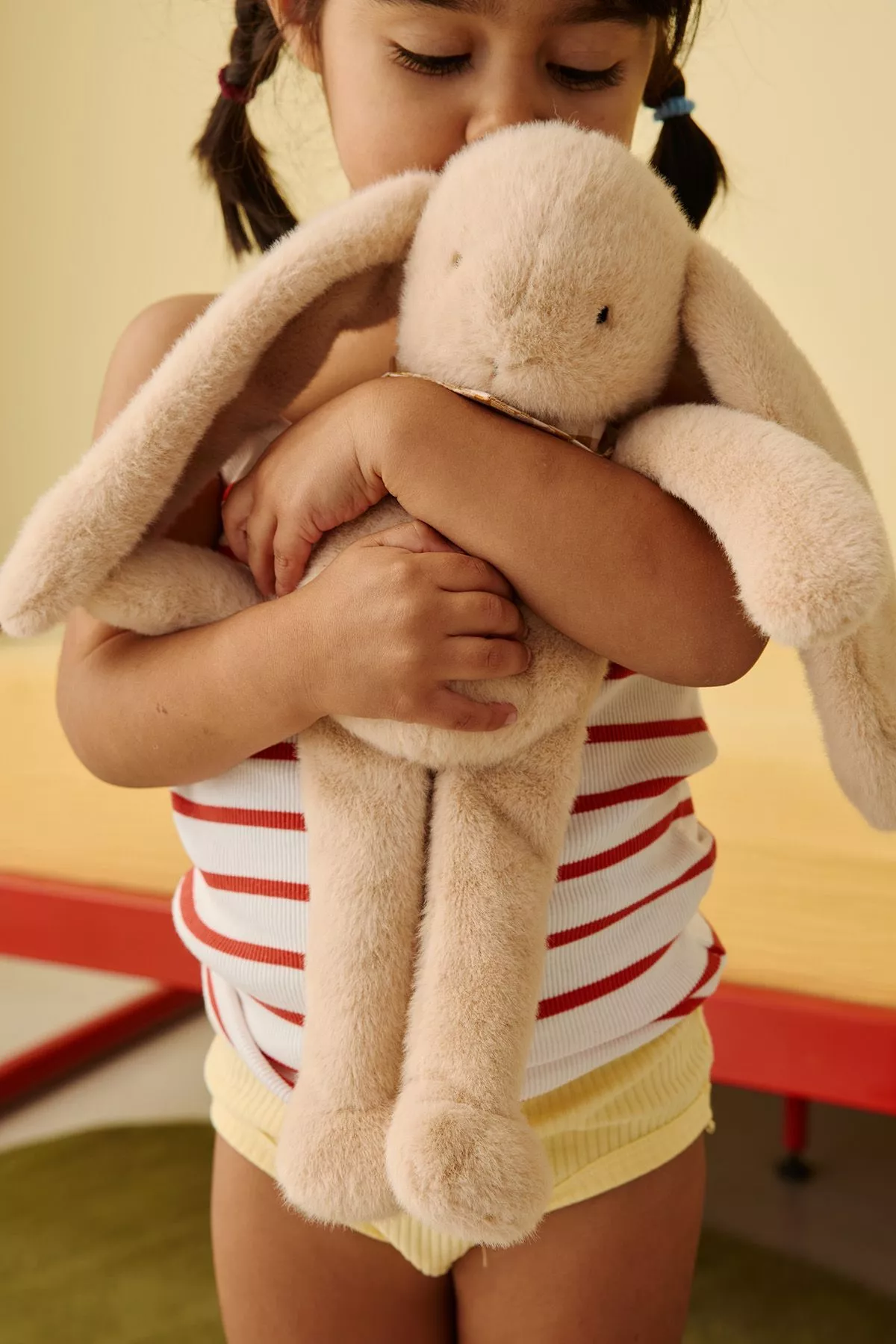 Peluche de apego de conejito para bebé, personalizable, regalo de nacimiento, hecha en Francia