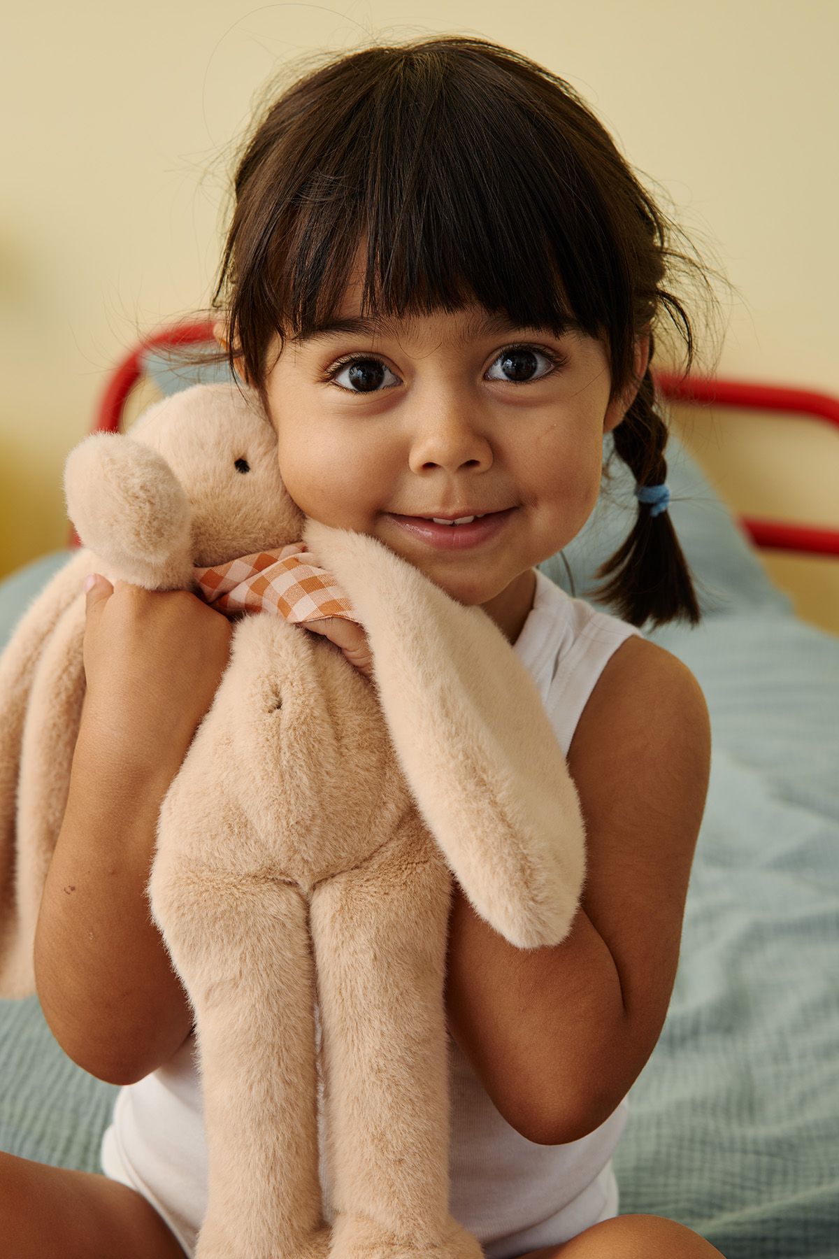 Peluche de apego de conejito para bebé, personalizable, regalo de nacimiento, hecha en Francia