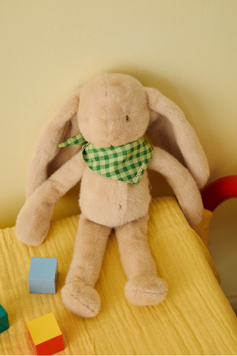 Personalizable baby bunny lovey, made-in-France newborn gift