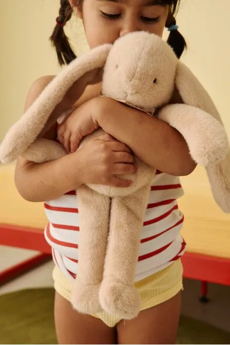 Personalizable baby bunny lovey, made-in-France newborn gift
