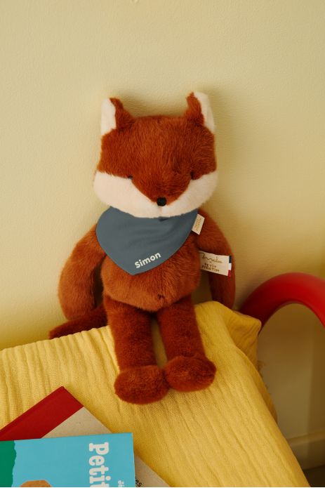 doudou renard bébé personnalisable cadeau naissance made in france