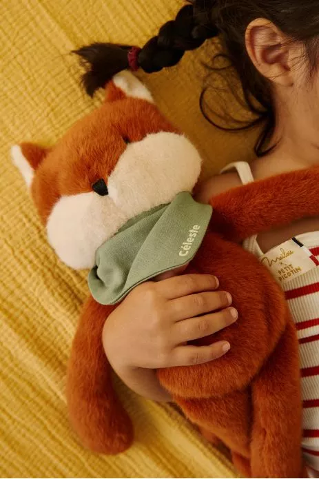 doudou renard bébé personnalisable cadeau naissance made in france