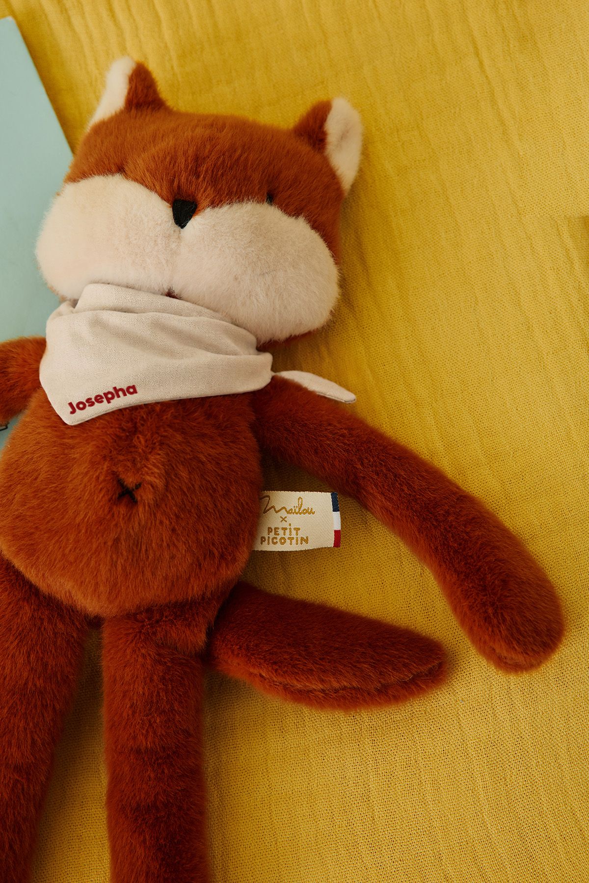 doudou renard bébé personnalisable cadeau naissance made in france