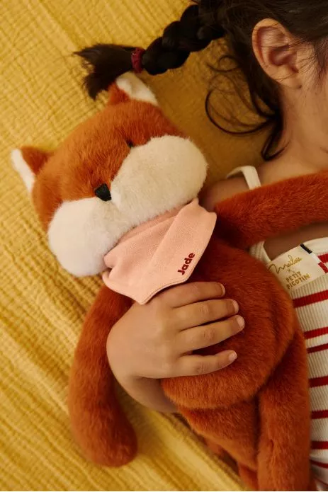 doudou renard bébé personnalisable cadeau naissance made in france