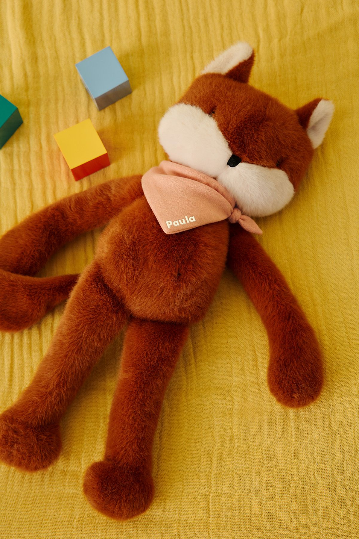 doudou renard bébé personnalisable cadeau naissance made in france