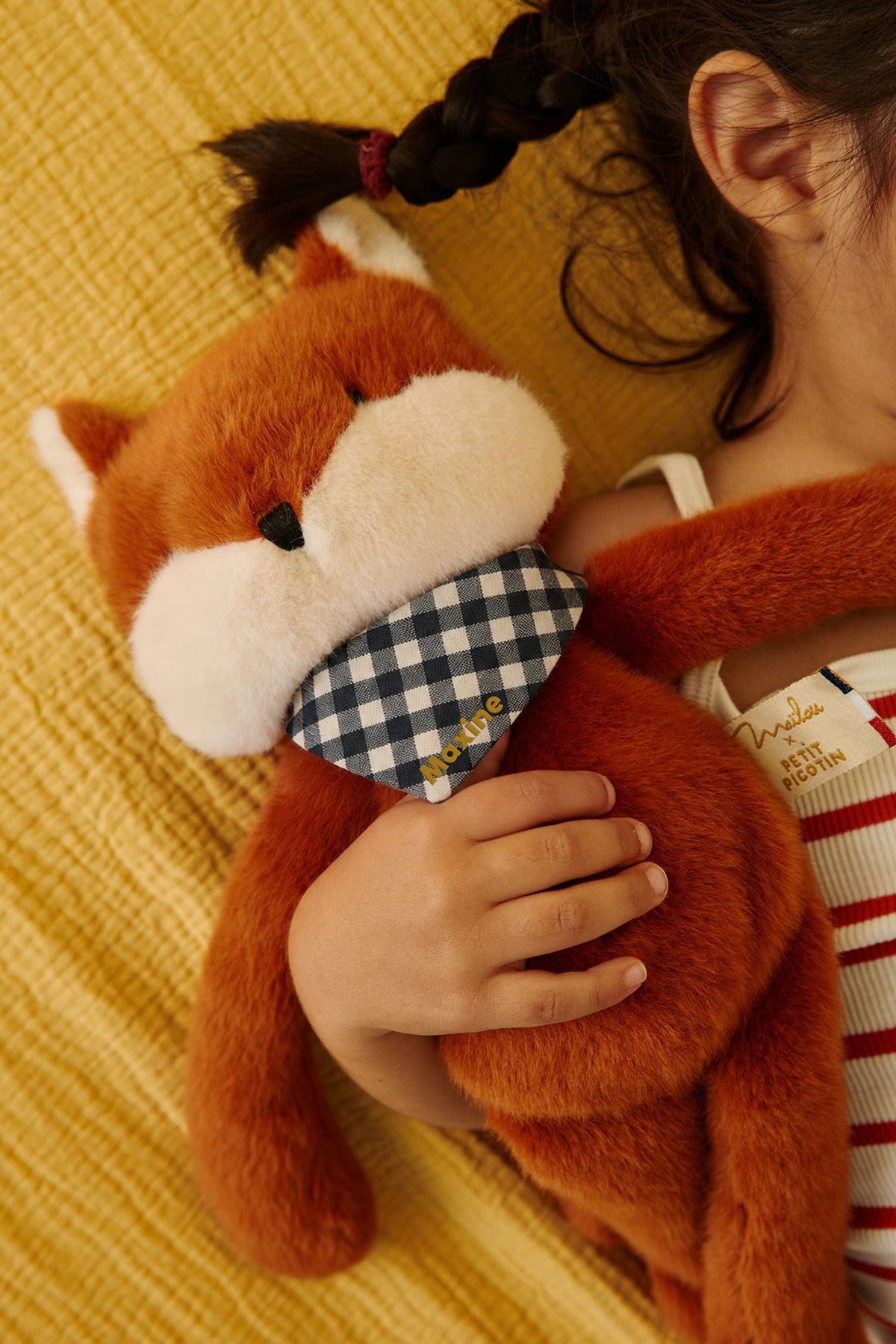 doudou renard bébé personnalisable cadeau naissance made in france