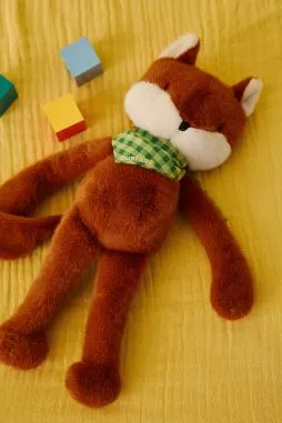 doudou renard bébé personnalisable cadeau naissance made in france