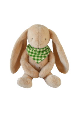 Personalizable baby bunny lovey, made-in-France newborn gift