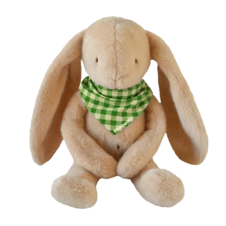 Peluche de apego de conejito para bebé, personalizable, regalo de nacimiento, hecha en Francia