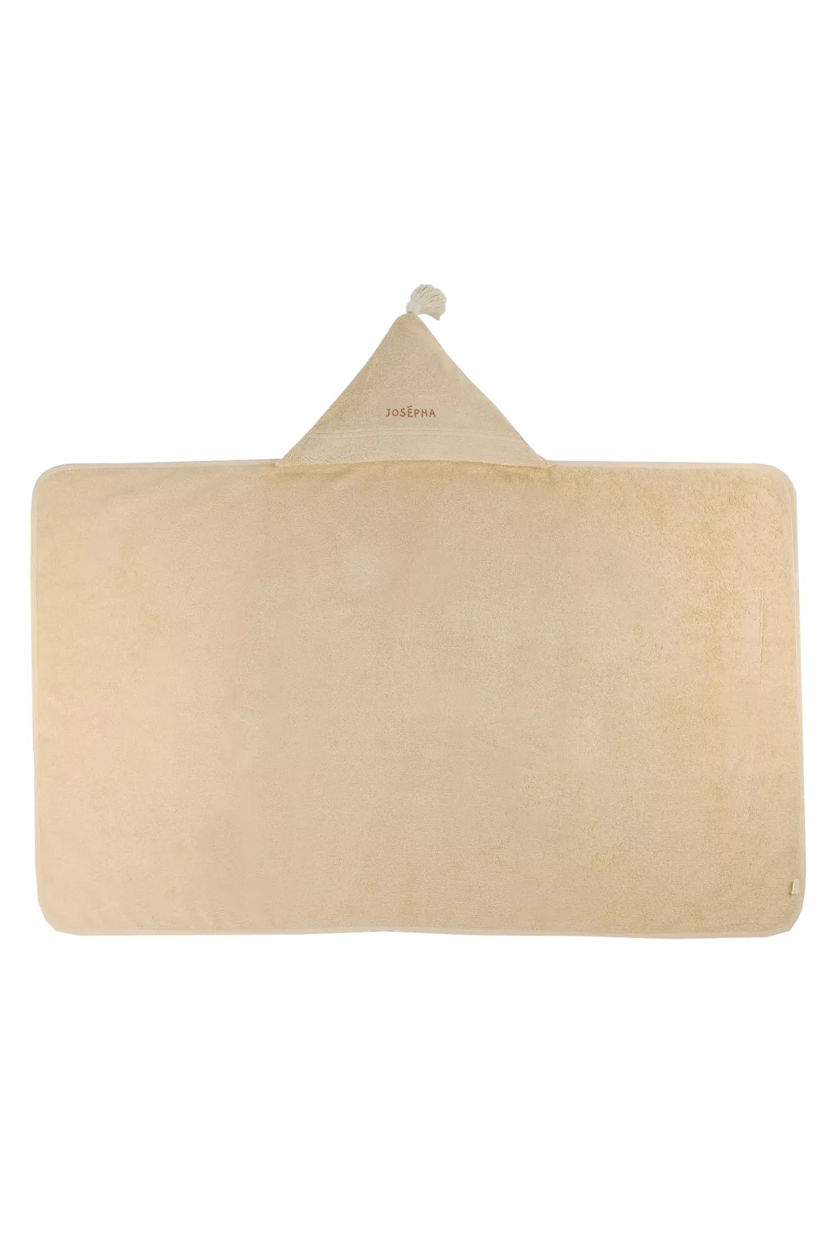 personalizable baby hooded bath towel in soft, absorbent terry cloth