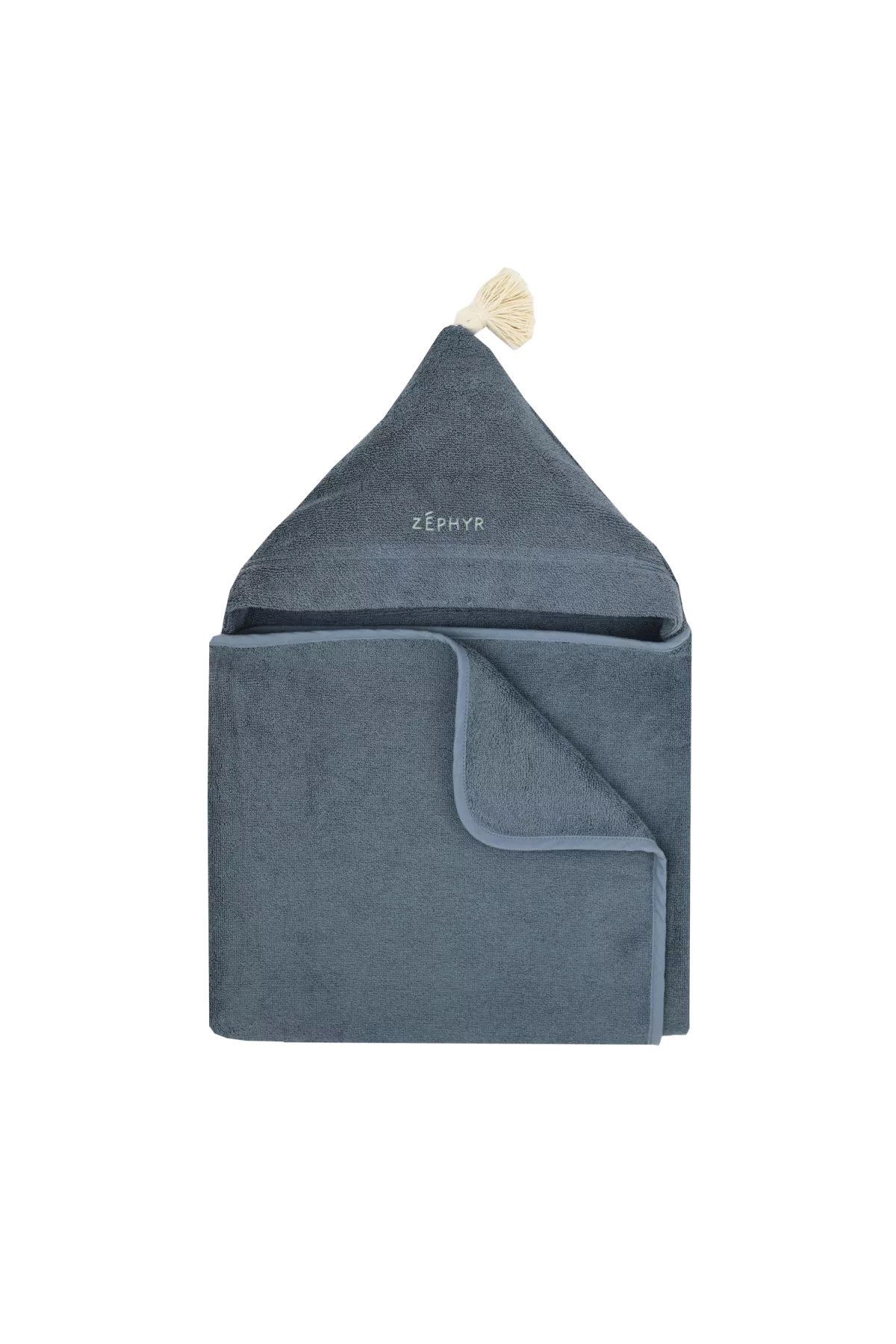 personalizable baby hooded bath towel in soft, absorbent terry cloth