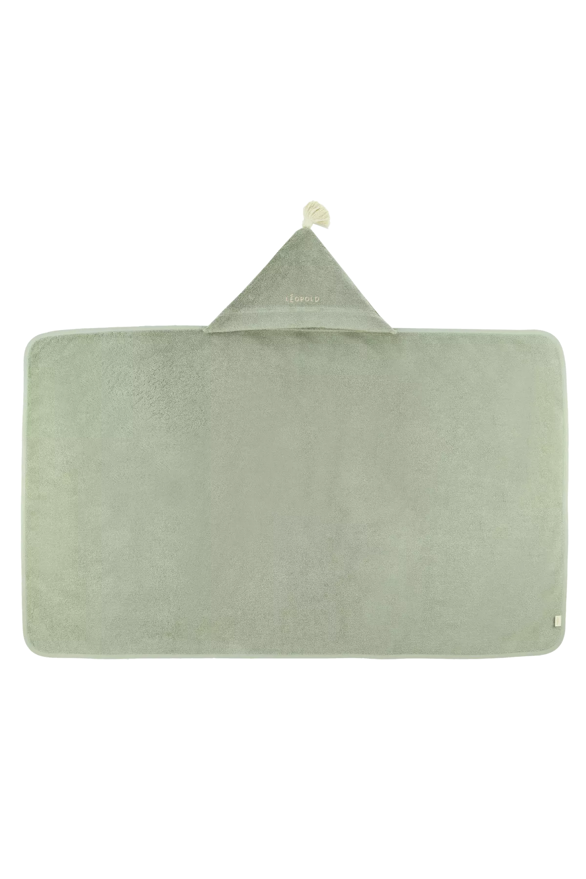 personalizable baby hooded bath towel in soft, absorbent terry cloth