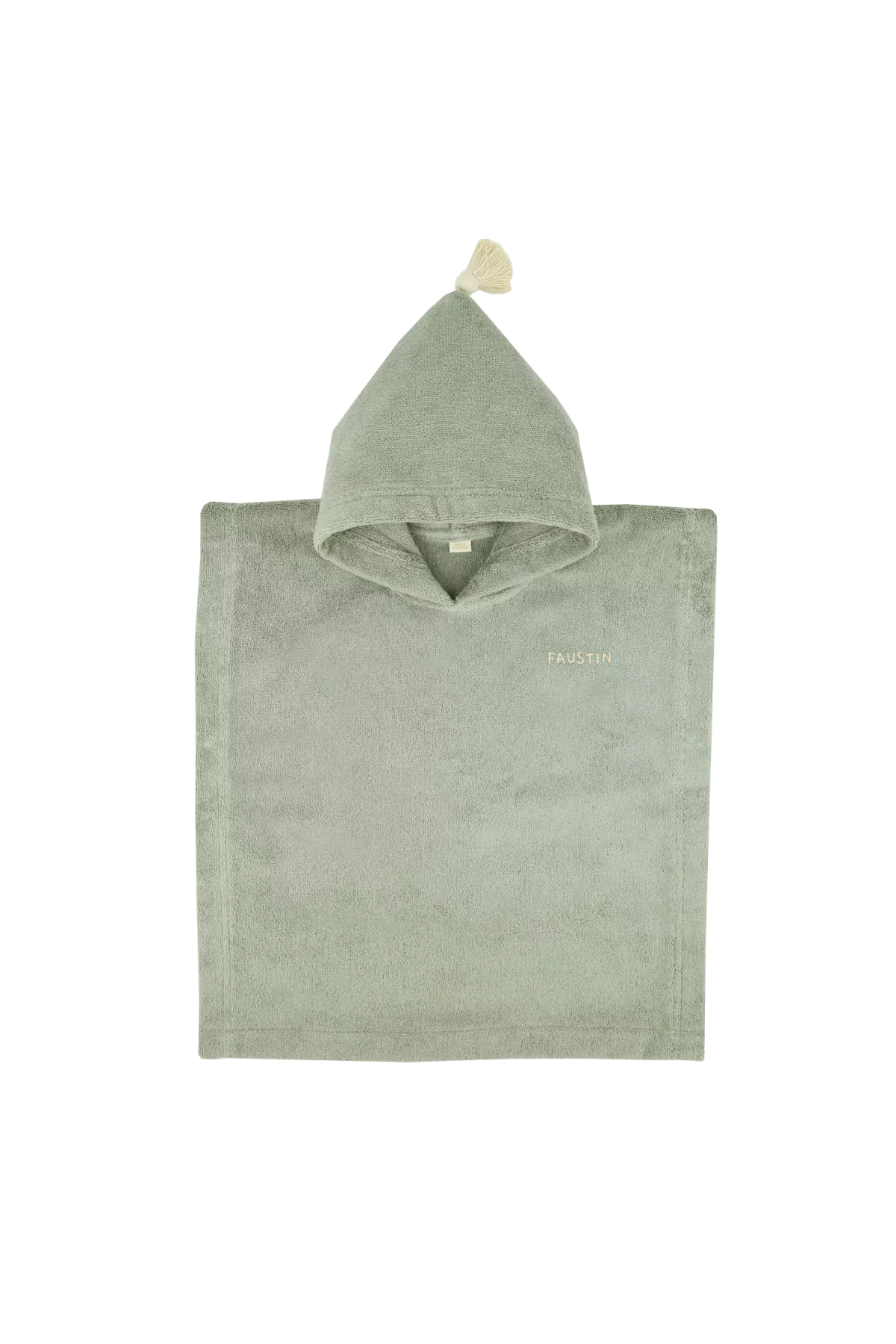 Personalizable kids’ poncho for bath and beach in soft terry cloth