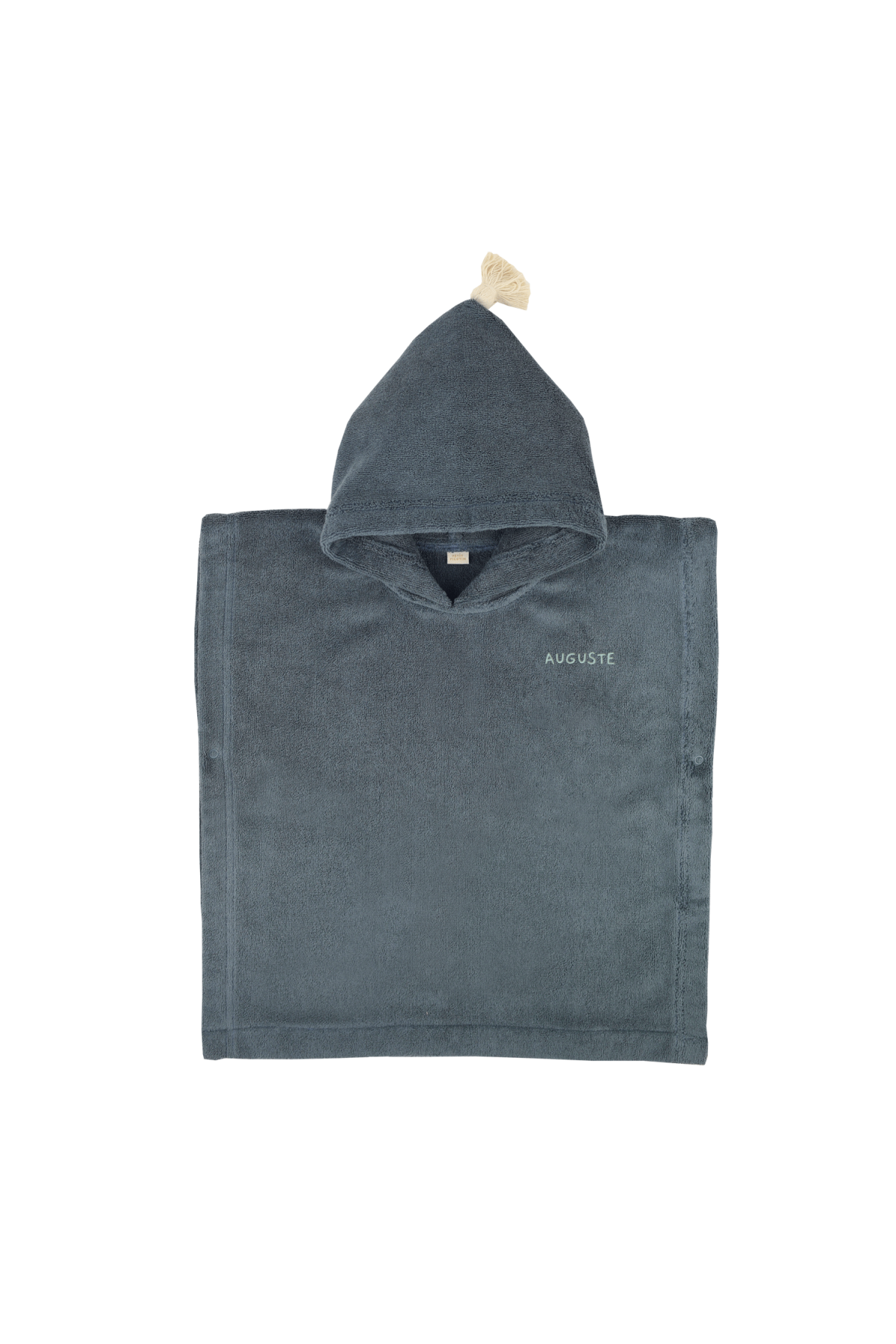 Personalizable kids’ poncho for bath and beach in soft terry cloth