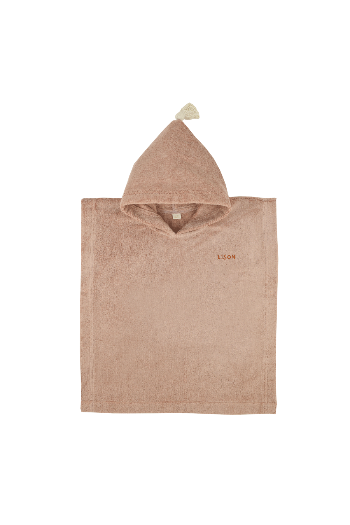 Personalizable kids’ poncho for bath and beach in soft terry cloth