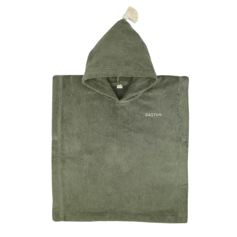 Personalizable kids’ poncho for bath and beach in soft terry cloth