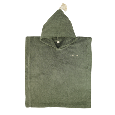 Personalizable kids’ poncho for bath and beach in soft terry cloth