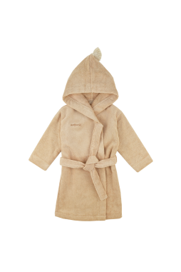 Personalizable kids’ bathrobe in soft terry cloth
