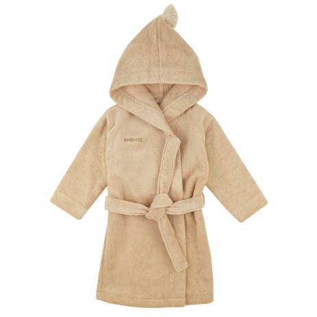 Personalizable kids’ bathrobe in soft terry cloth