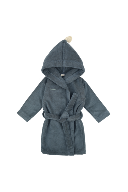 Personalizable kids’ bathrobe in soft terry cloth