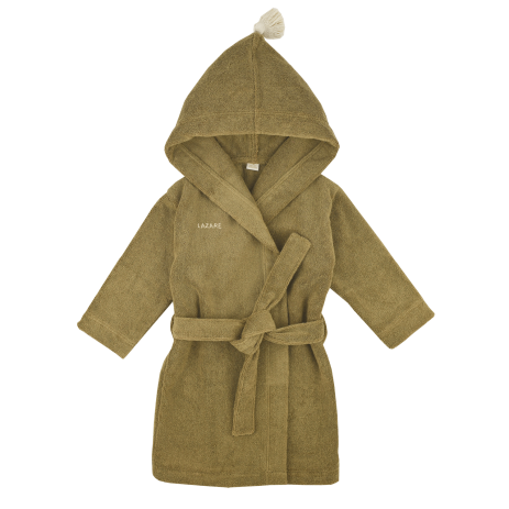 Personalizable kids’ bathrobe in soft terry cloth