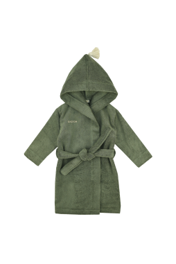 Personalizable kids’ bathrobe in soft terry cloth