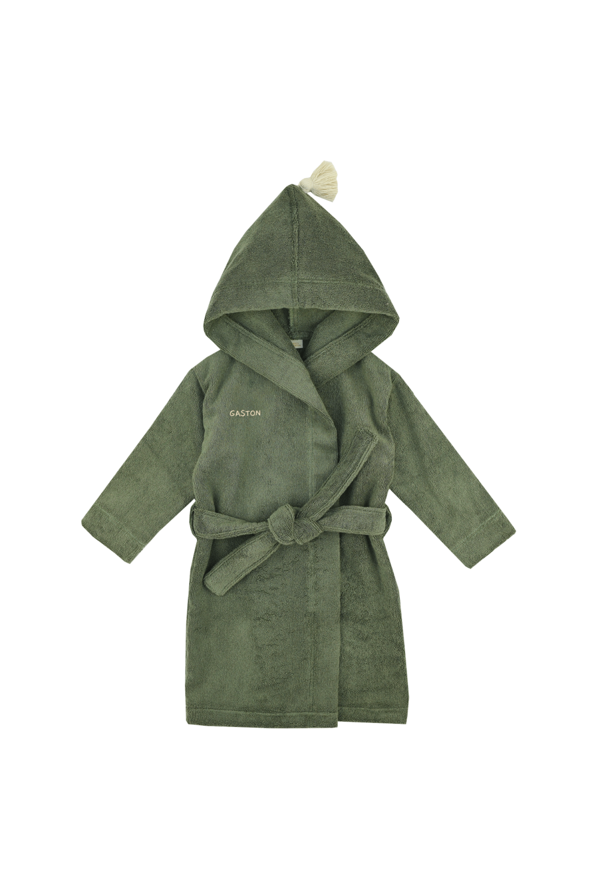 Personalizable kids’ bathrobe in soft terry cloth