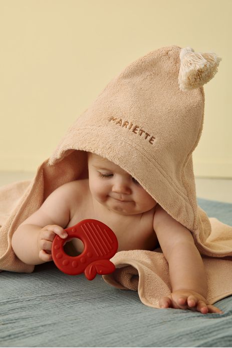 capa de baño para bebé personalizable de rizo absorbente y suave