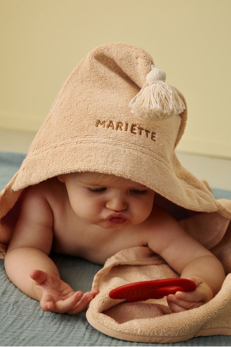 capa de baño para bebé personalizable de rizo absorbente y suave