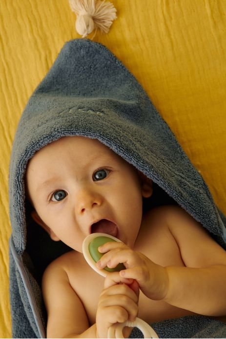 cape de bain bébé personnalisable éponge absorbante et moelleuse