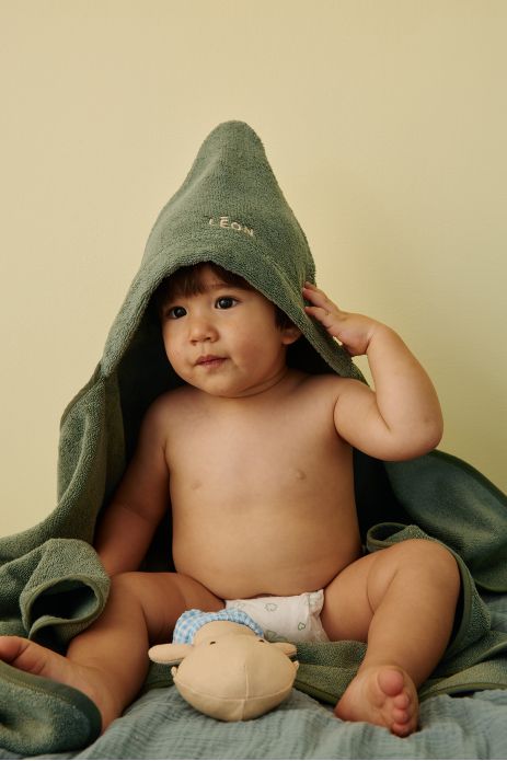 capa de baño para bebé personalizable de rizo absorbente y suave