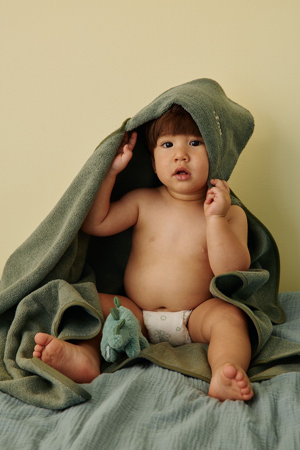 cape de bain bébé personnalisable éponge absorbante et moelleuse