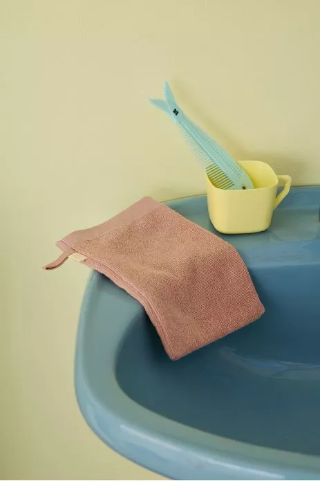 manopla de baño personalizable para niños y adultos de rizo suave