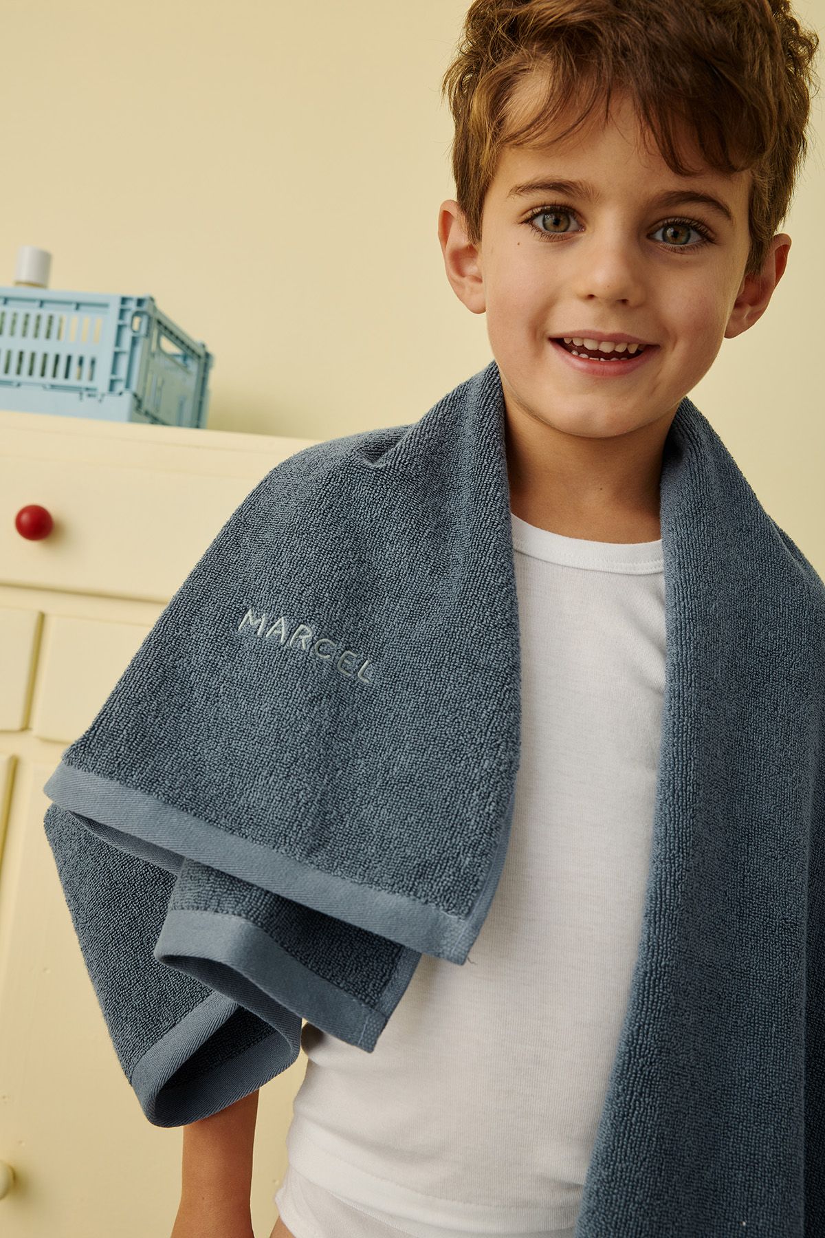 Toalla de baño de rizo personalizable para niños