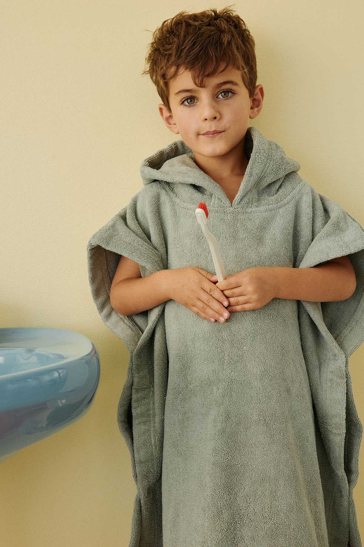 poncho enfant personnalisable pour bain et plage éponge moelleuse