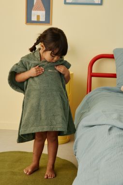 Poncho personalizable para niños, de rizo suave, para el baño y la playa