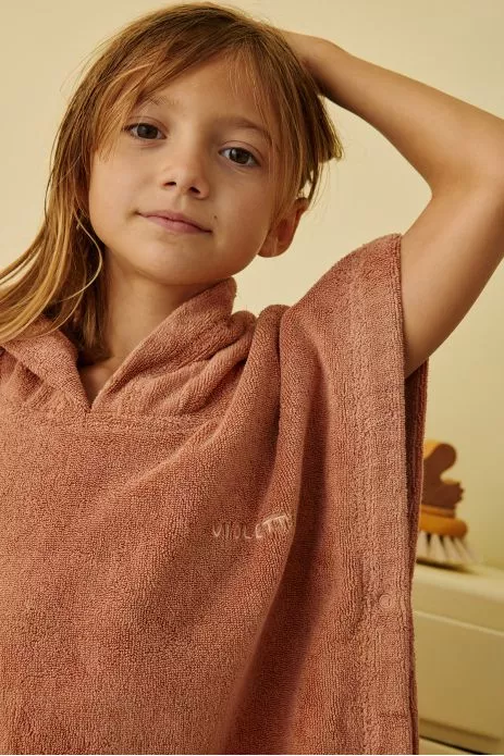 poncho enfant personnalisable pour bain et plage éponge moelleuse