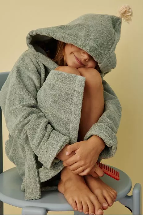 Albornoz infantil personalizable de rizo suave y esponjoso