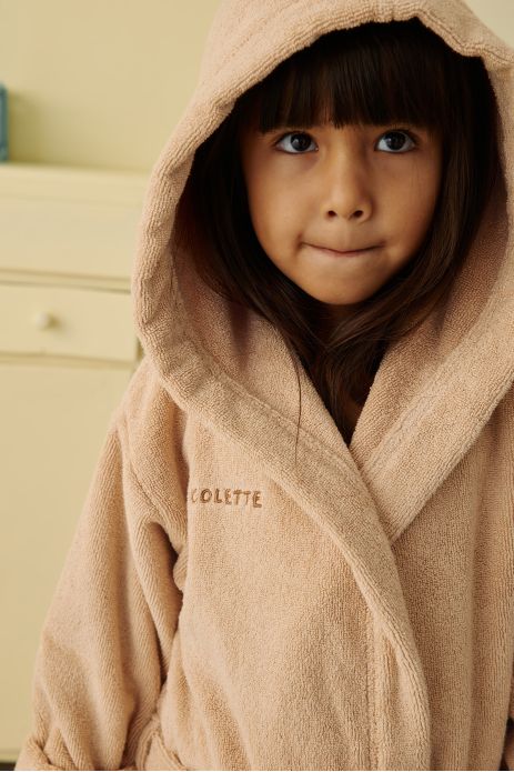 Personalizable kids’ bathrobe in soft terry cloth