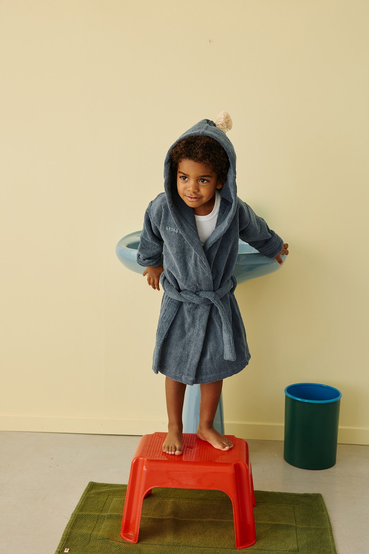 Albornoz infantil personalizable de rizo suave y esponjoso