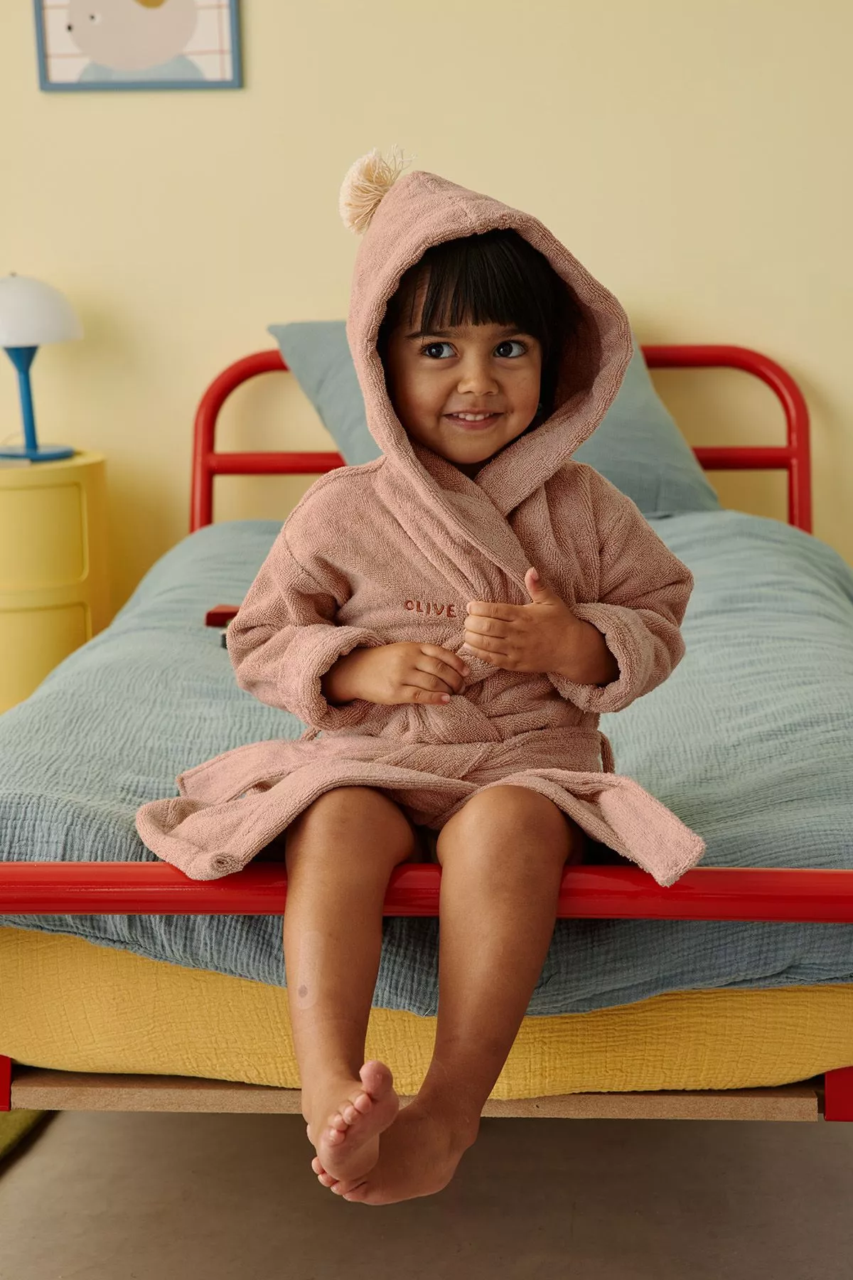 Albornoz infantil personalizable de rizo suave y esponjoso