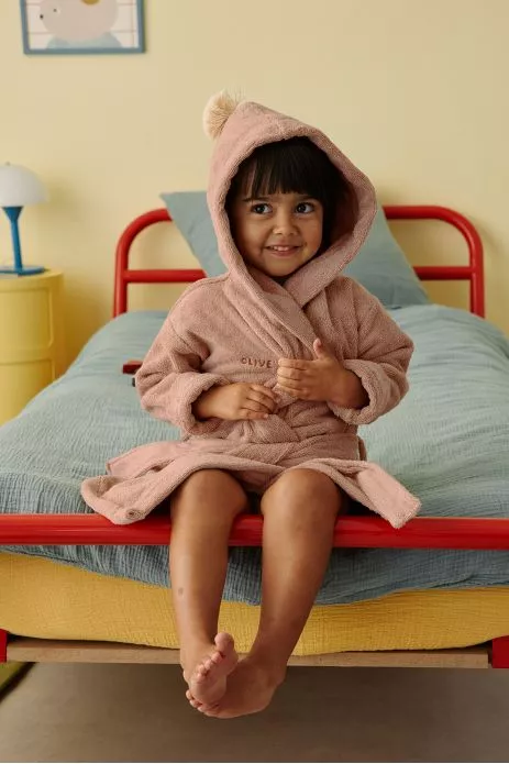 Albornoz infantil personalizable de rizo suave y esponjoso