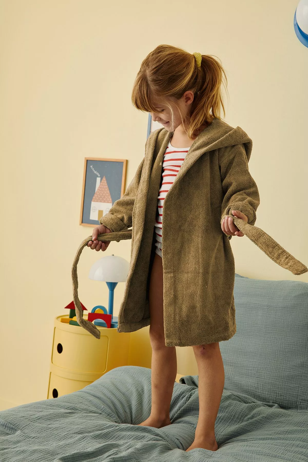 Albornoz infantil personalizable de rizo suave y esponjoso