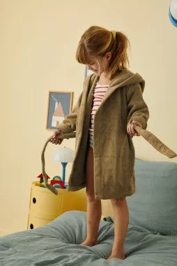 Albornoz infantil personalizable de rizo suave y esponjoso